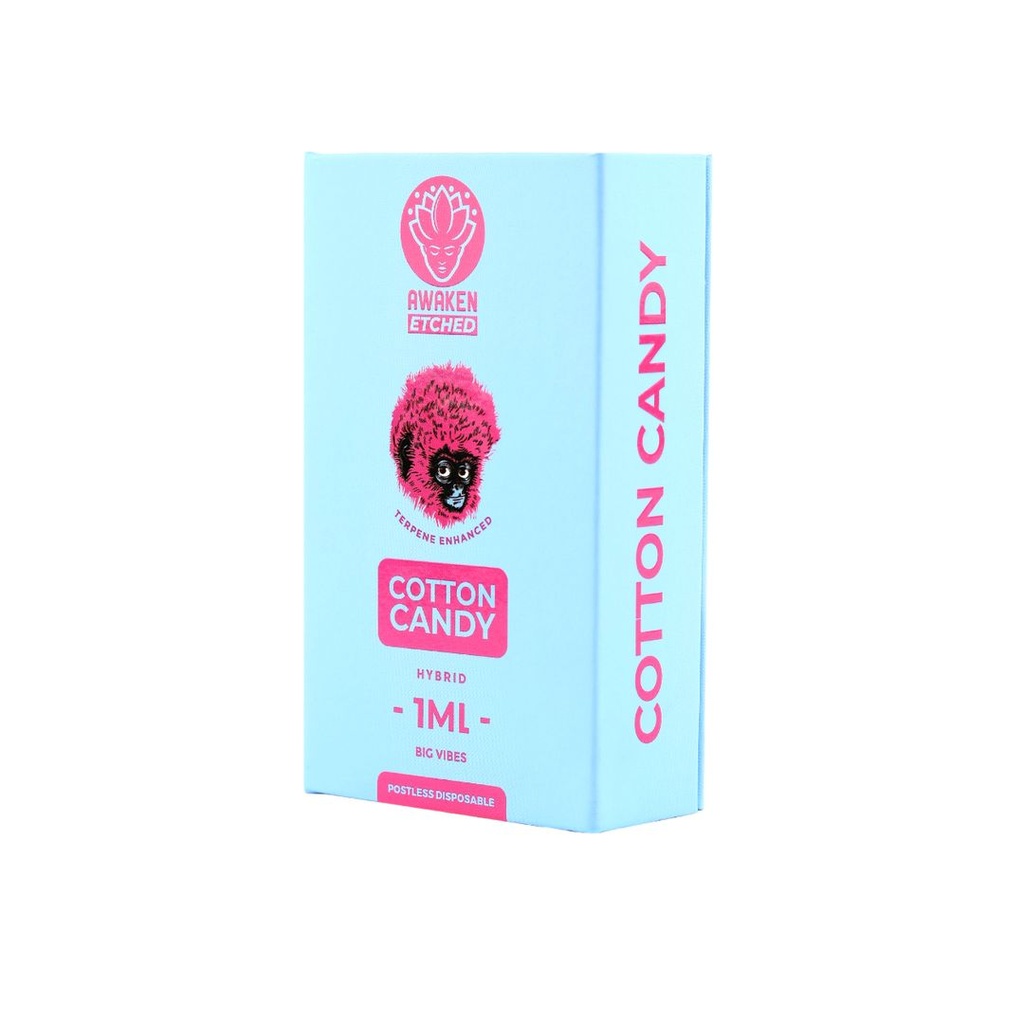 Awaken® Etched Disposable Vape 1ml - Cotton Candy (Hybrid) | Cannamart